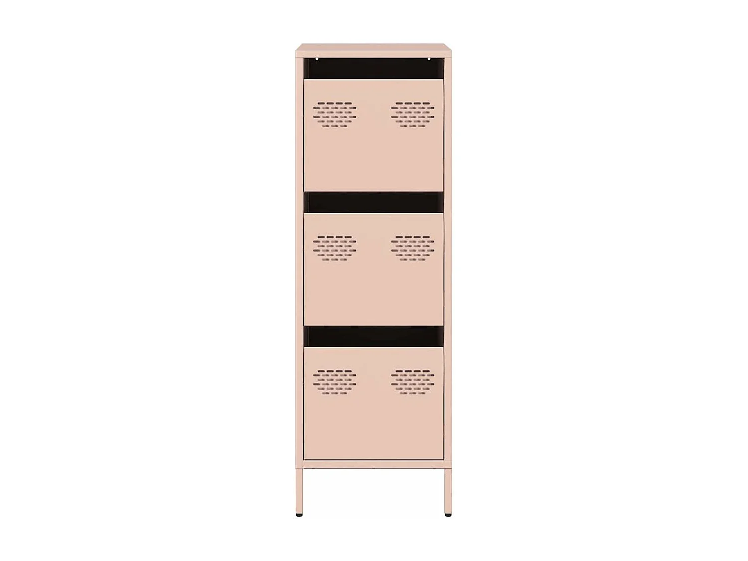 Buffet haut rose 39x35x103,5 cm acier