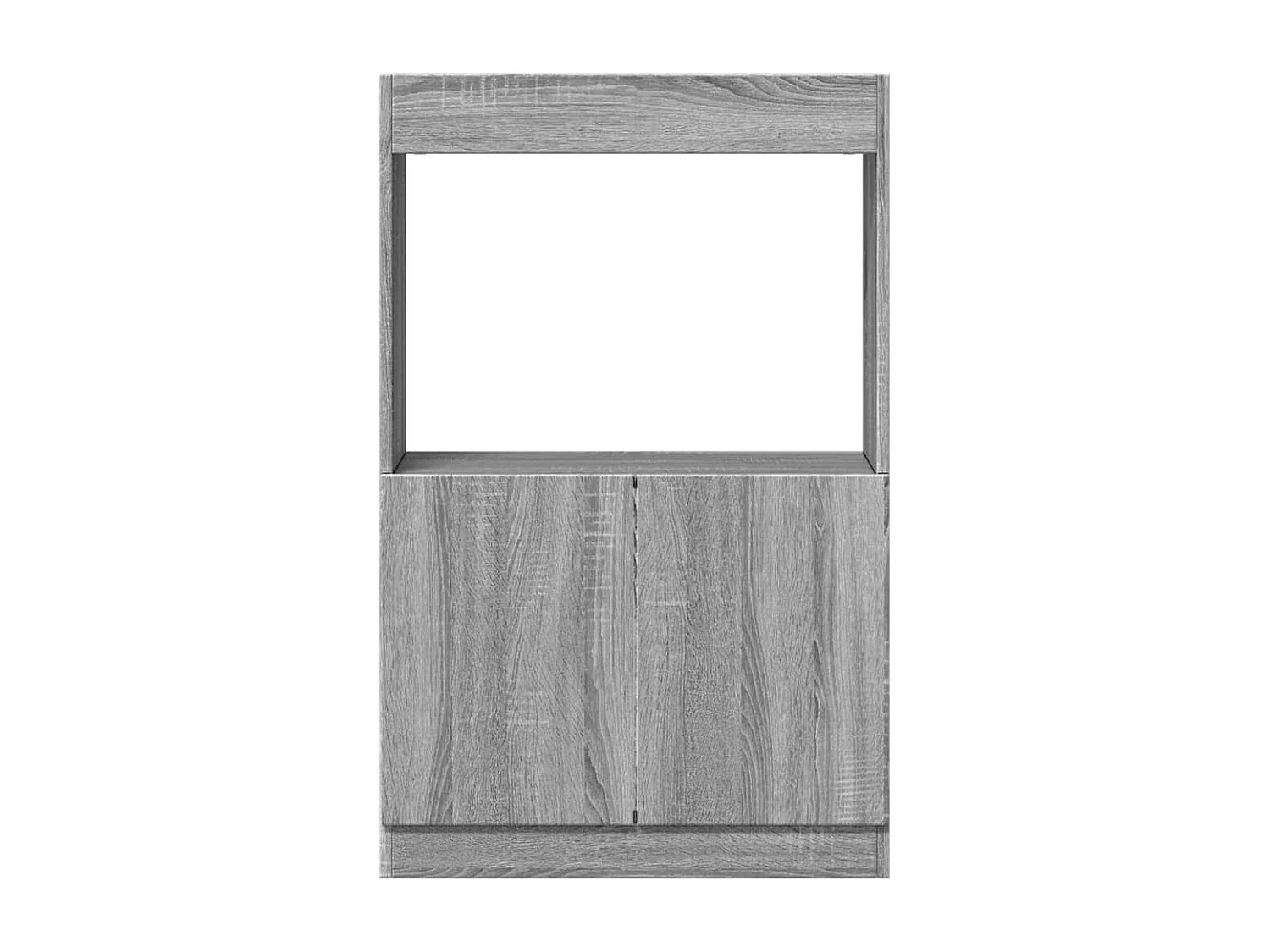 Buffet haut sonoma gris 63x33x100 cm bois d'ingénierie