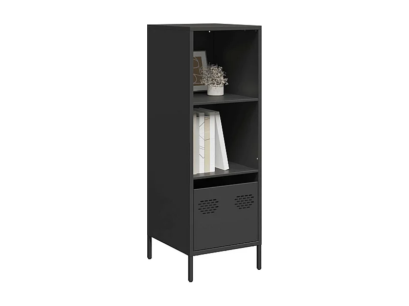 Highboard Schwarz 35x39x103,5 cm Stahl