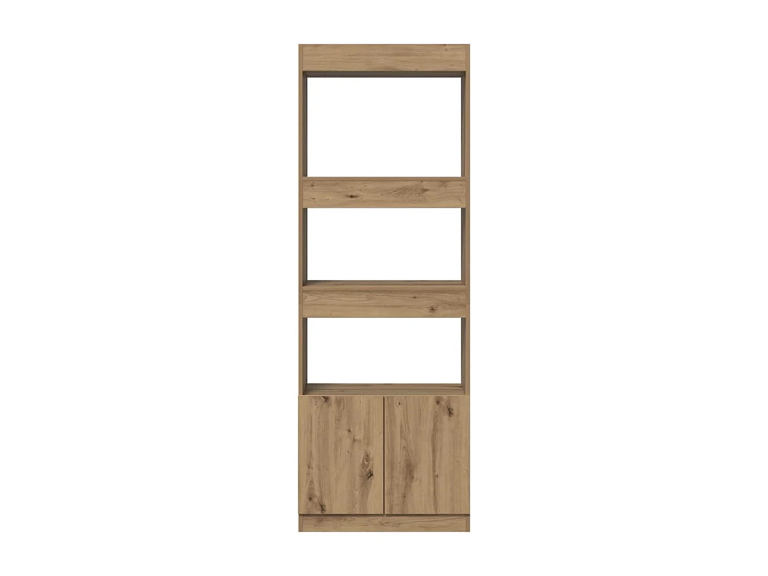 Armário alto 63x33x180 cm derivados madeira carvalho artisiano