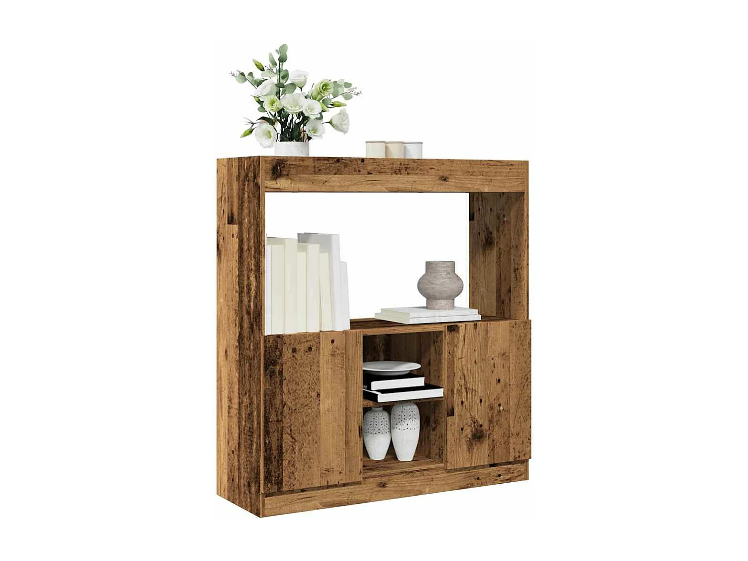 Armário alto 92x33x100 cm derivados de madeira madeira velha