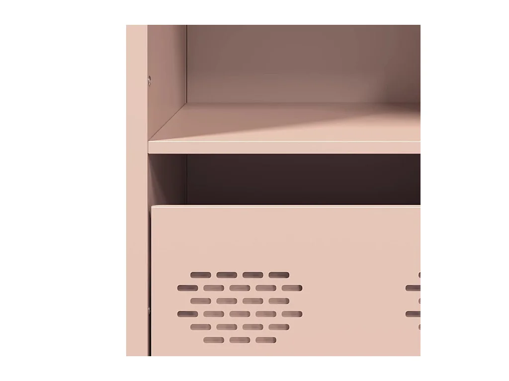 Buffet haut rose 35x39x103,5 cm acier