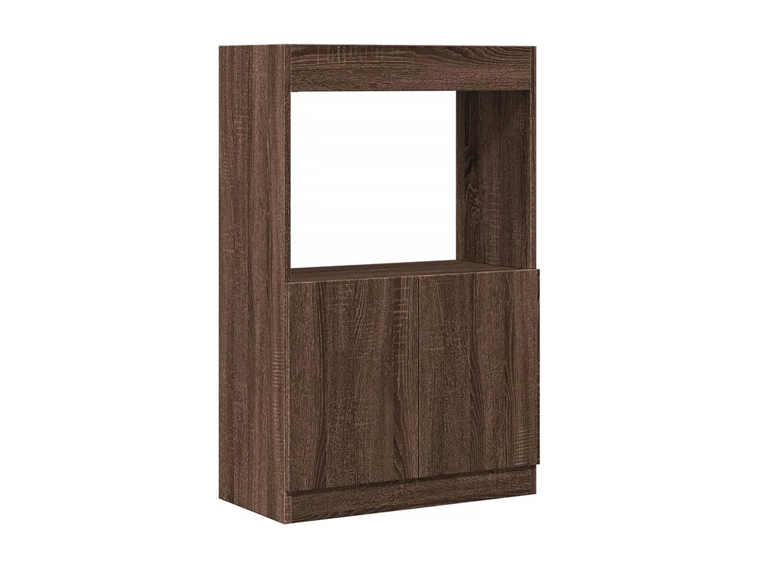 Armário alto 63x33x100cm derivados de madeira carvalho castanho