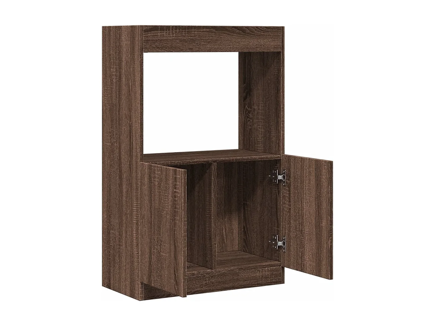 Armário alto 63x33x100cm derivados de madeira carvalho castanho