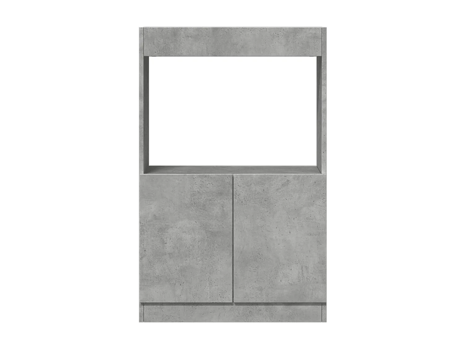 Armário alto 63x33x100 cm derivados de madeira cinzento cimento