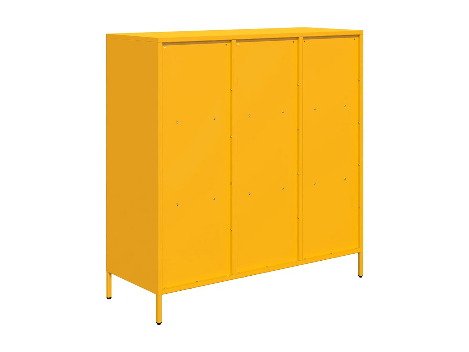 Buffet haut jaune moutarde 101,5x39x103,5 cm acier