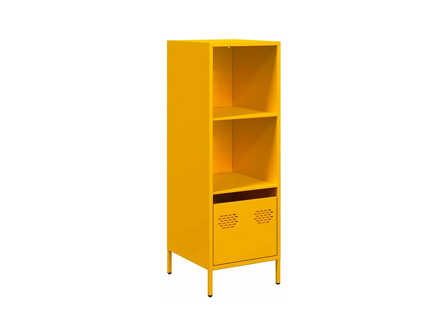 Buffet haut jaune moutarde 35x39x103,5 cm acier