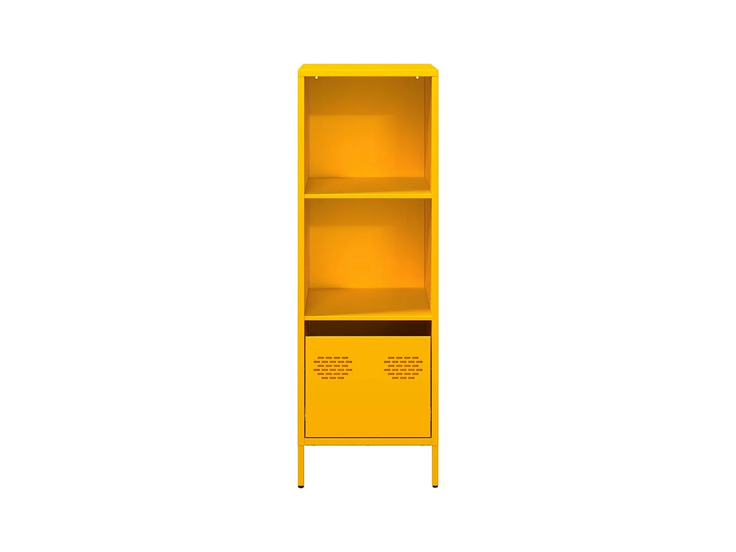 Buffet haut jaune moutarde 35x39x103,5 cm acier