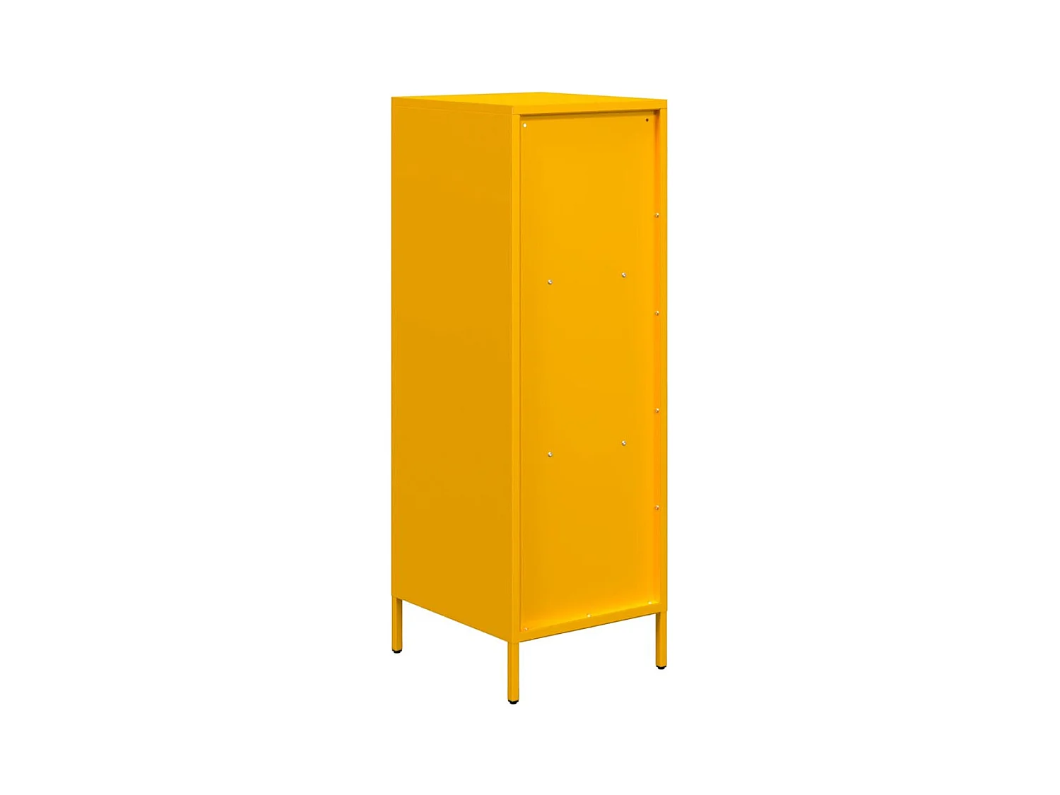 Buffet haut jaune moutarde 35x39x103,5 cm acier