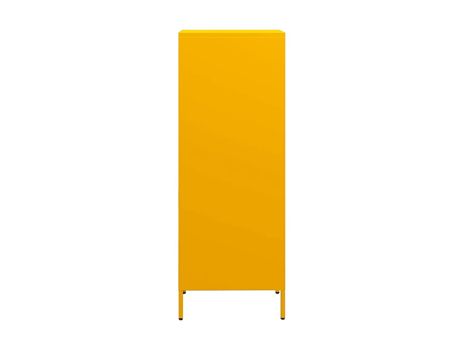 Buffet haut jaune moutarde 35x39x103,5 cm acier