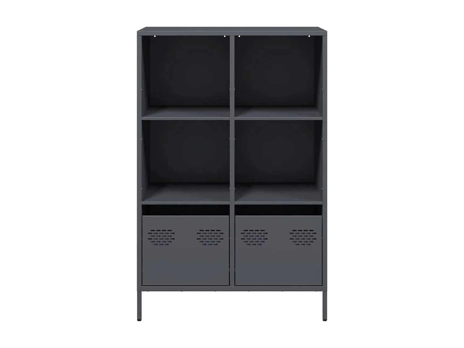 Credenza Antracite 68x39x103,5 cm Acciaio