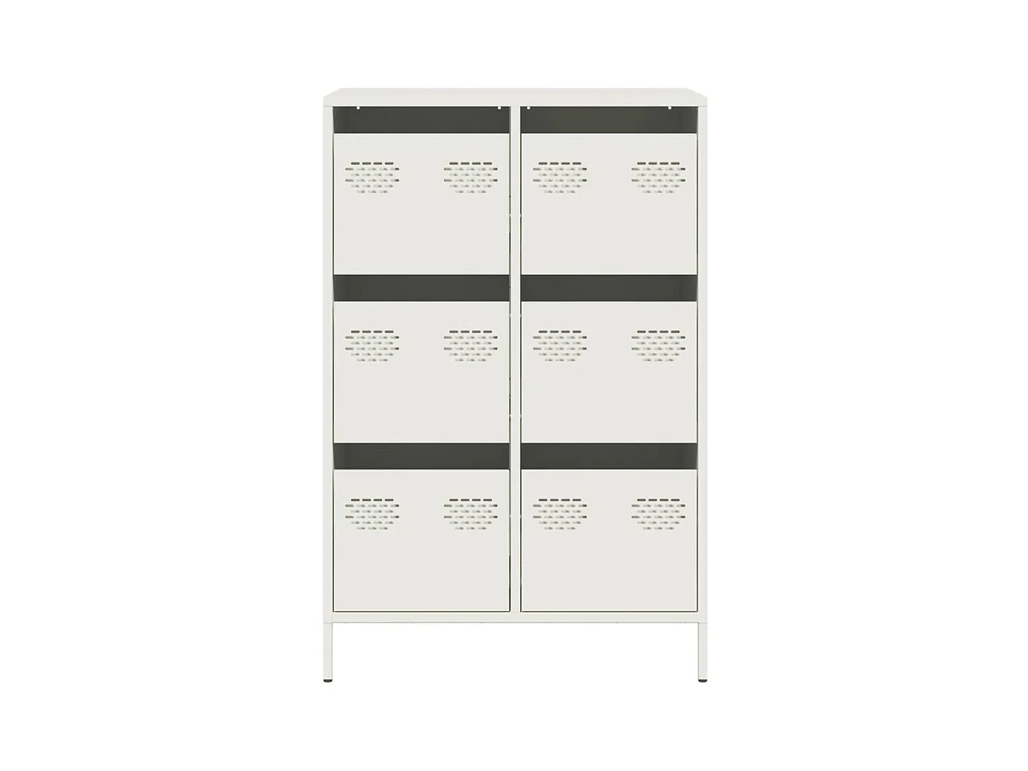 Hoge kast 68x39x101,5 cm staal wit