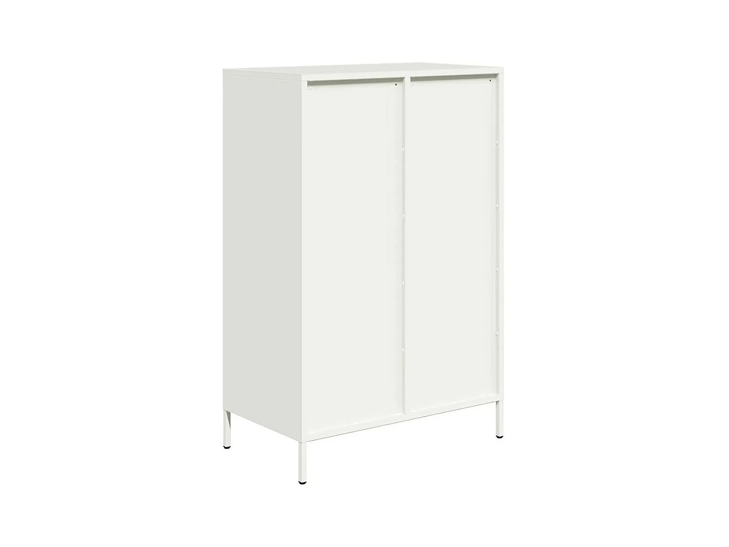 Hoge kast 68x39x101,5 cm staal wit