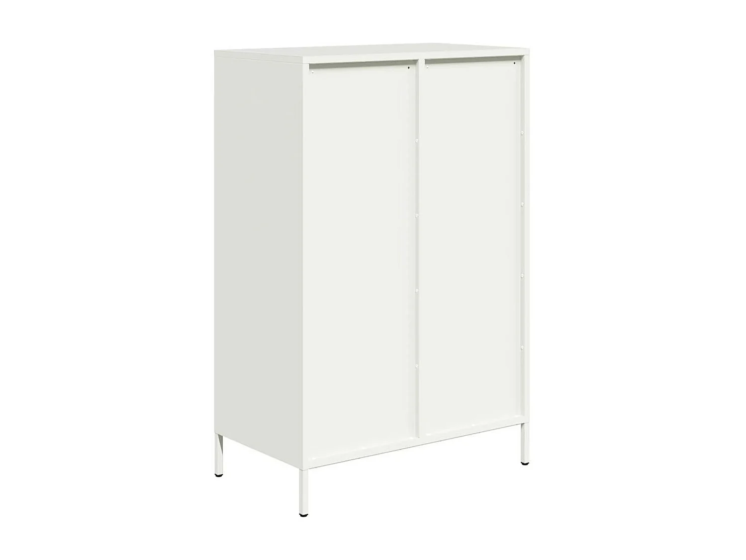 Buffet haut blanc 68x39x101,5 cm acier