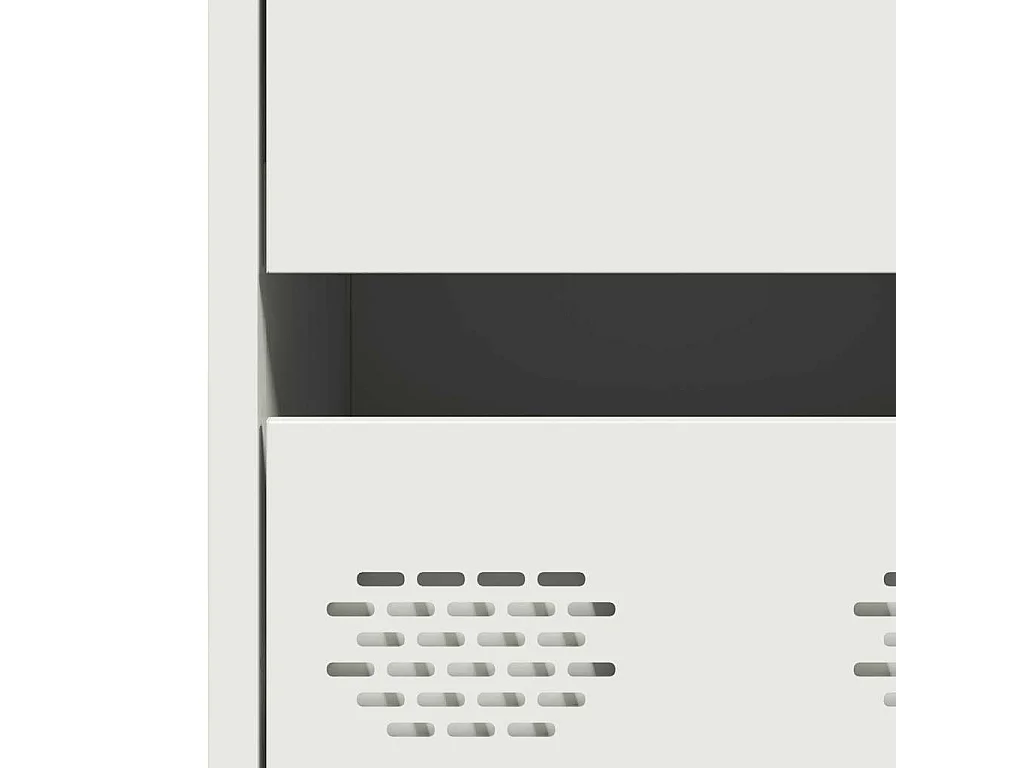 Buffet haut blanc 68x39x101,5 cm acier