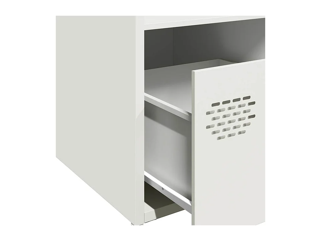 Hoge kast 35x39x103,5 cm staal wit