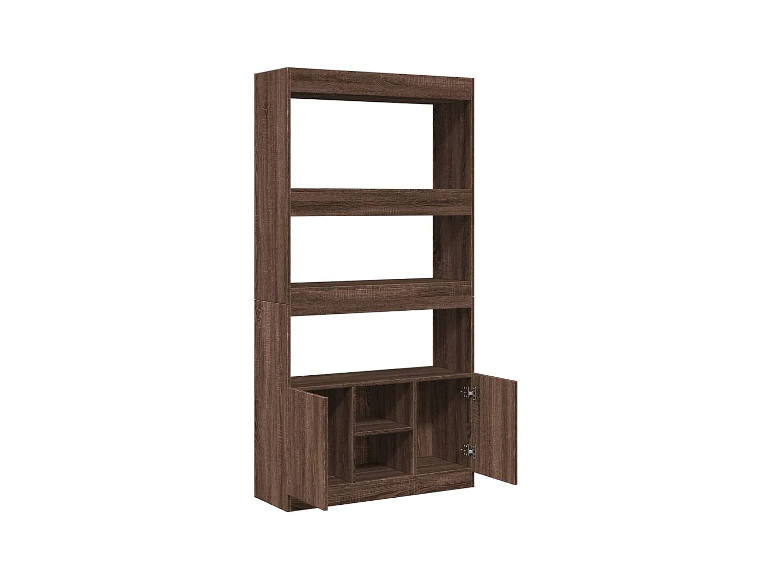 Armário alto 92x33x180cm derivados de madeira carvalho castanho