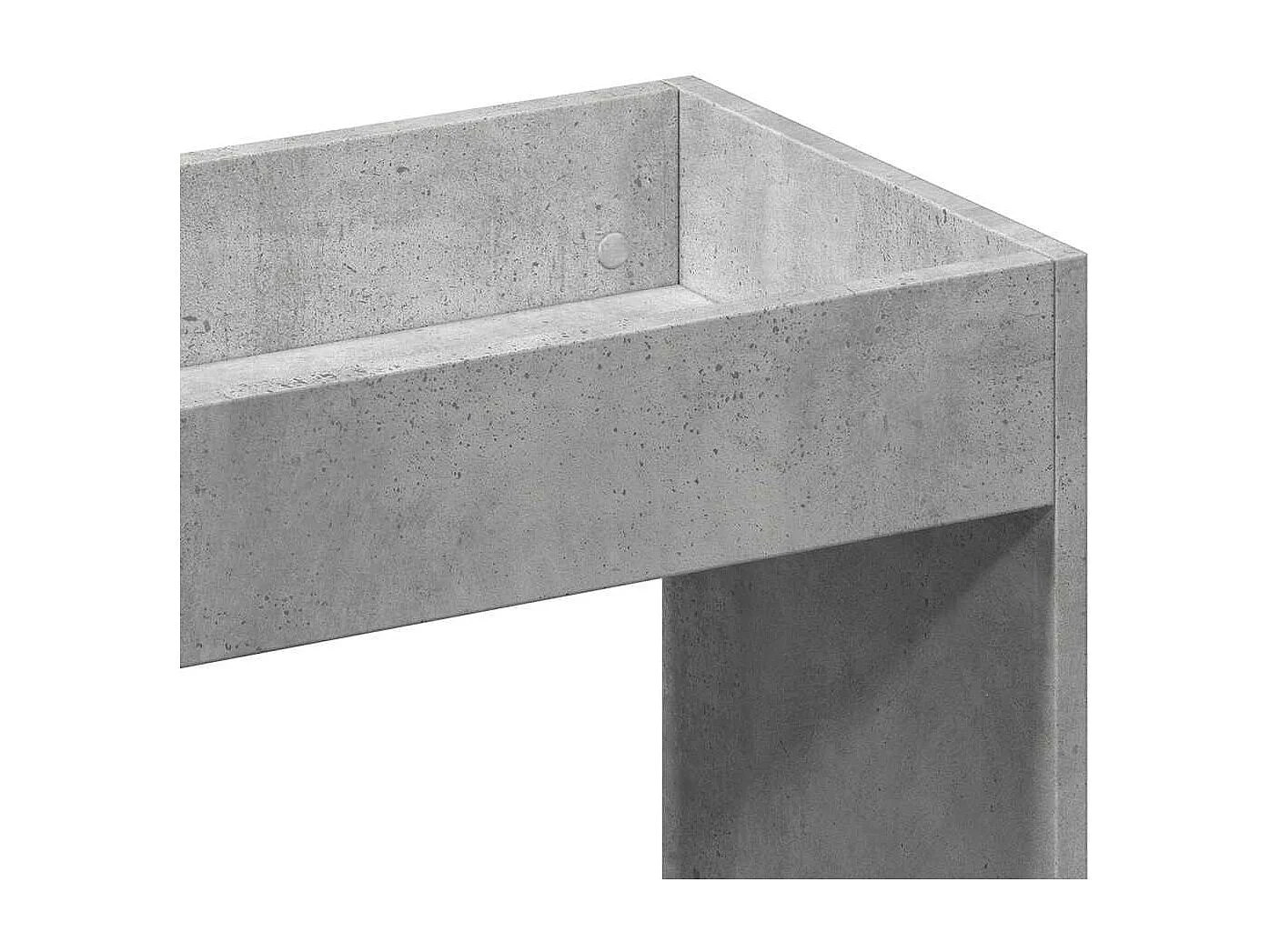 Buffet haut gris béton 92x33x100 cm bois d'ingénierie