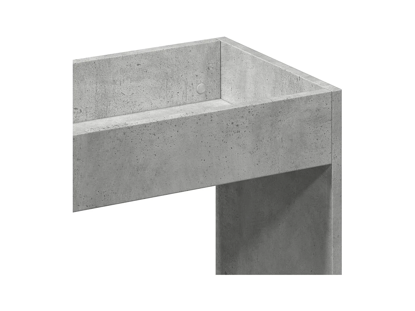 Buffet haut gris béton 92x33x180 cm bois d'ingénierie