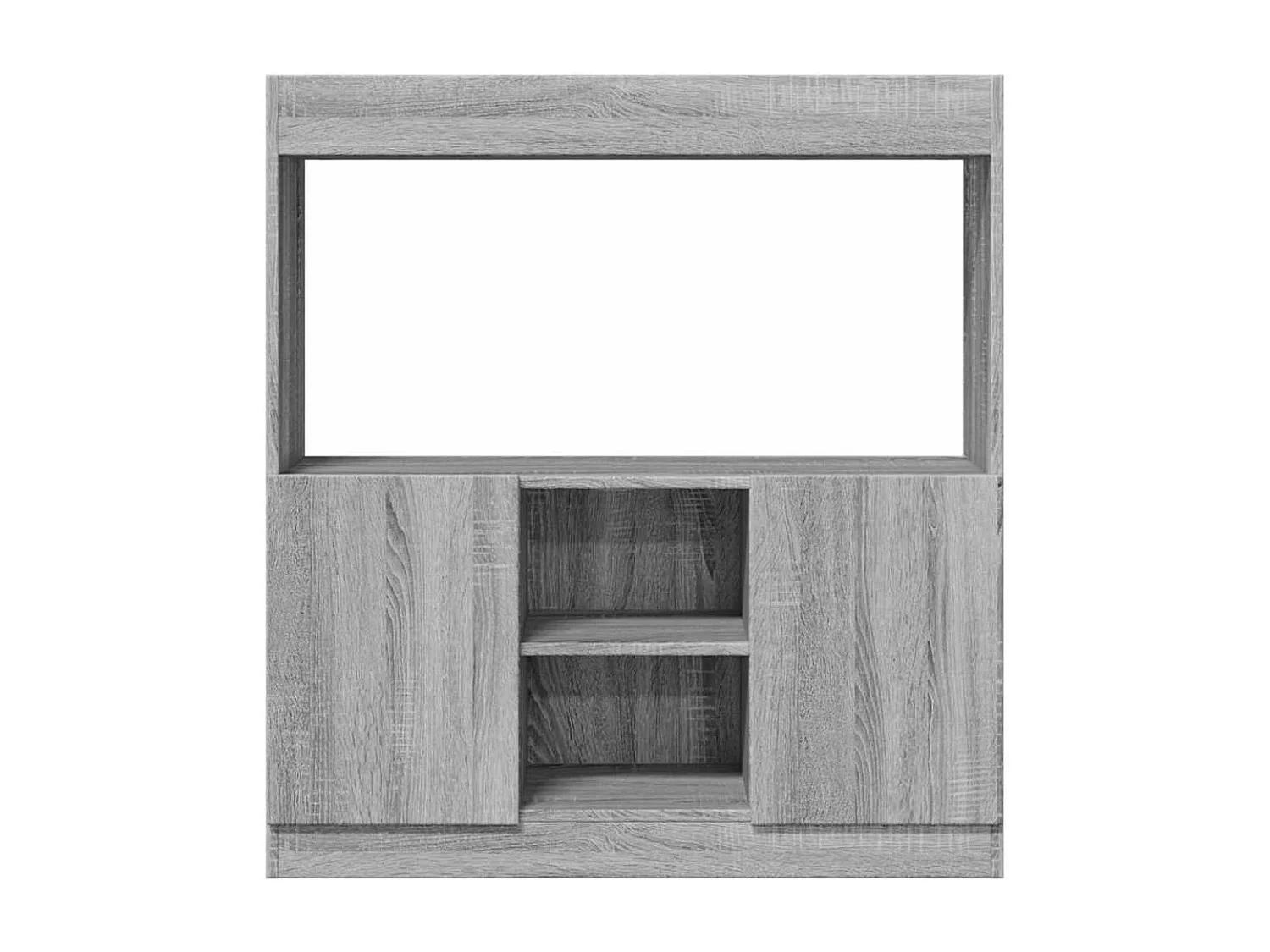 Buffet haut sonoma gris 92x33x100 cm bois d'ingénierie
