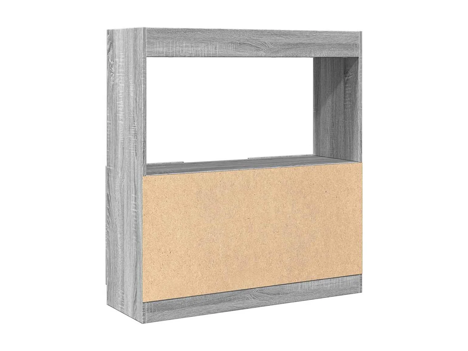 Buffet haut sonoma gris 92x33x100 cm bois d'ingénierie