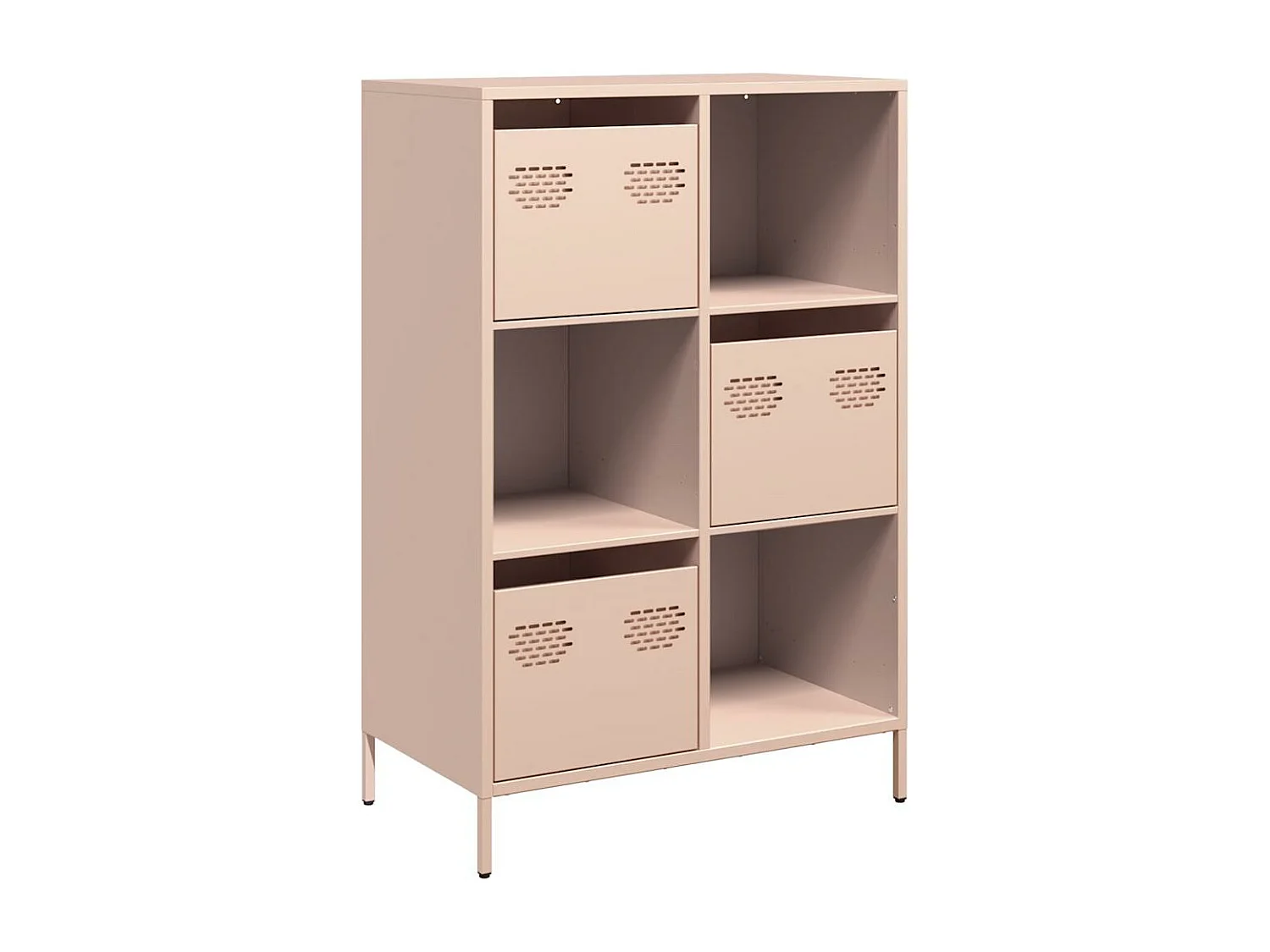 Buffet haut rose 68x39x103,5 cm acier