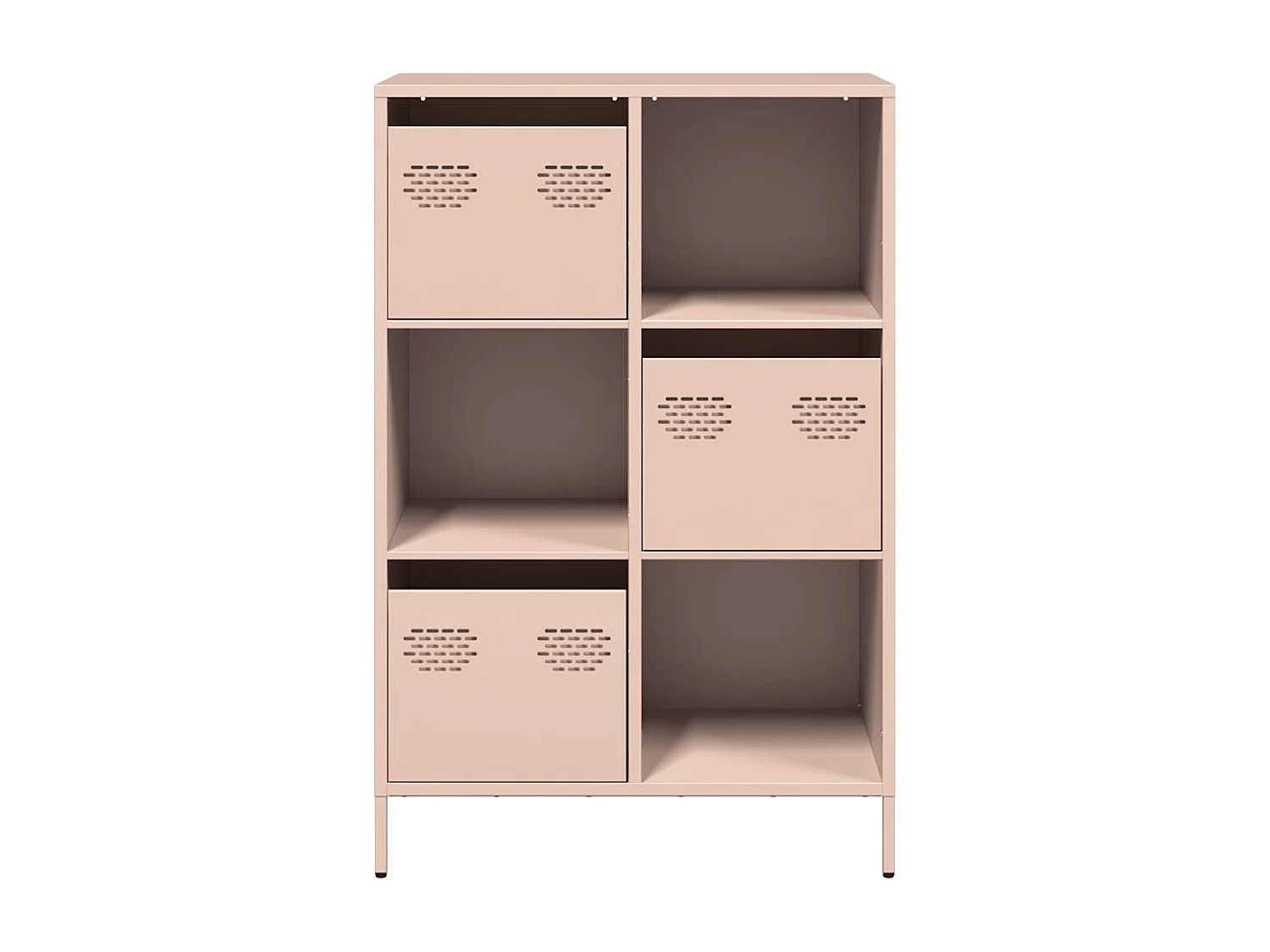 Buffet haut rose 68x39x103,5 cm acier