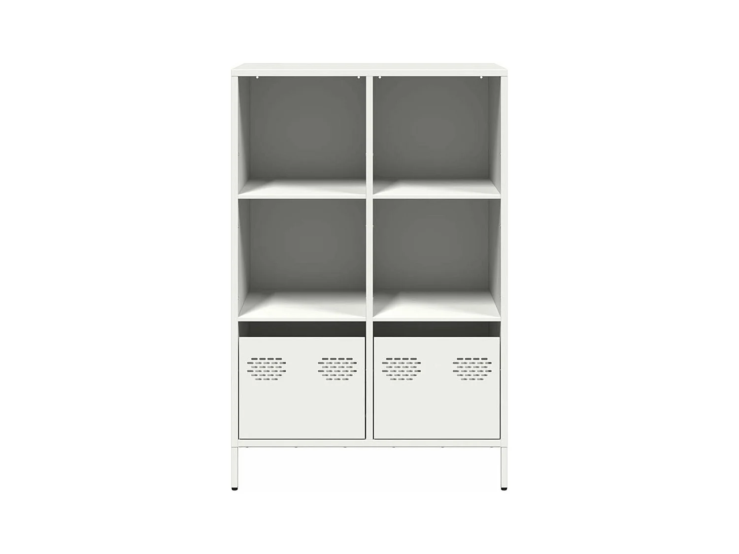 Hoge kast 68x39x103,5 cm staal wit