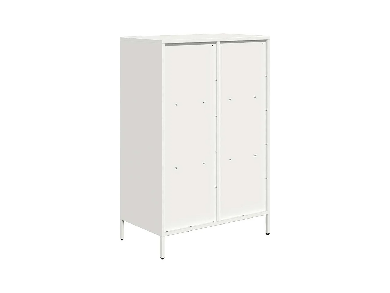 Hoge kast 68x39x103,5 cm staal wit
