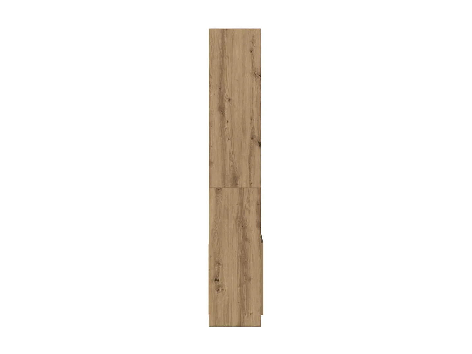 Hoge kast 92x33x180 cm bewerkt hout artisanaal eikenkleurig