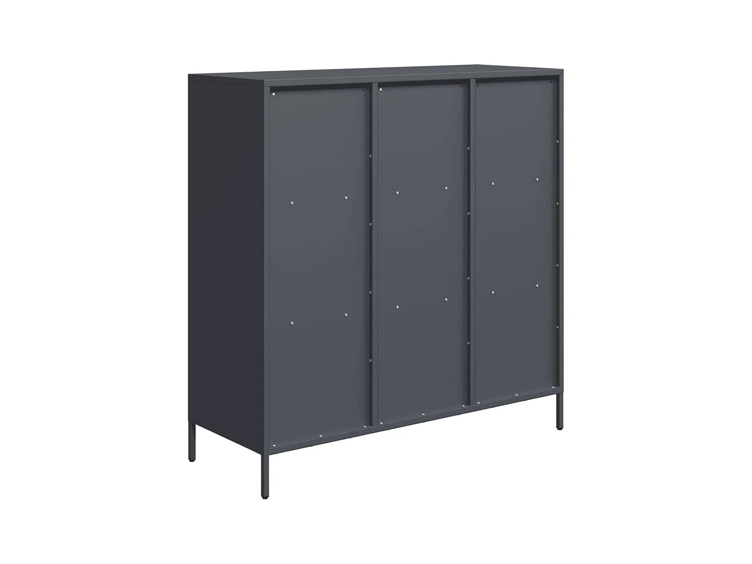 Aparador alto 101,5x39x103,5 cm aço antracite