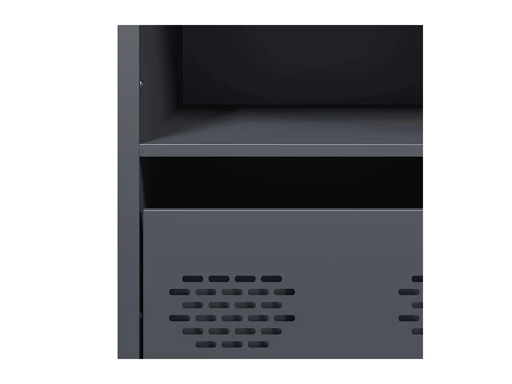 Aparador alto 101,5x39x103,5 cm aço antracite