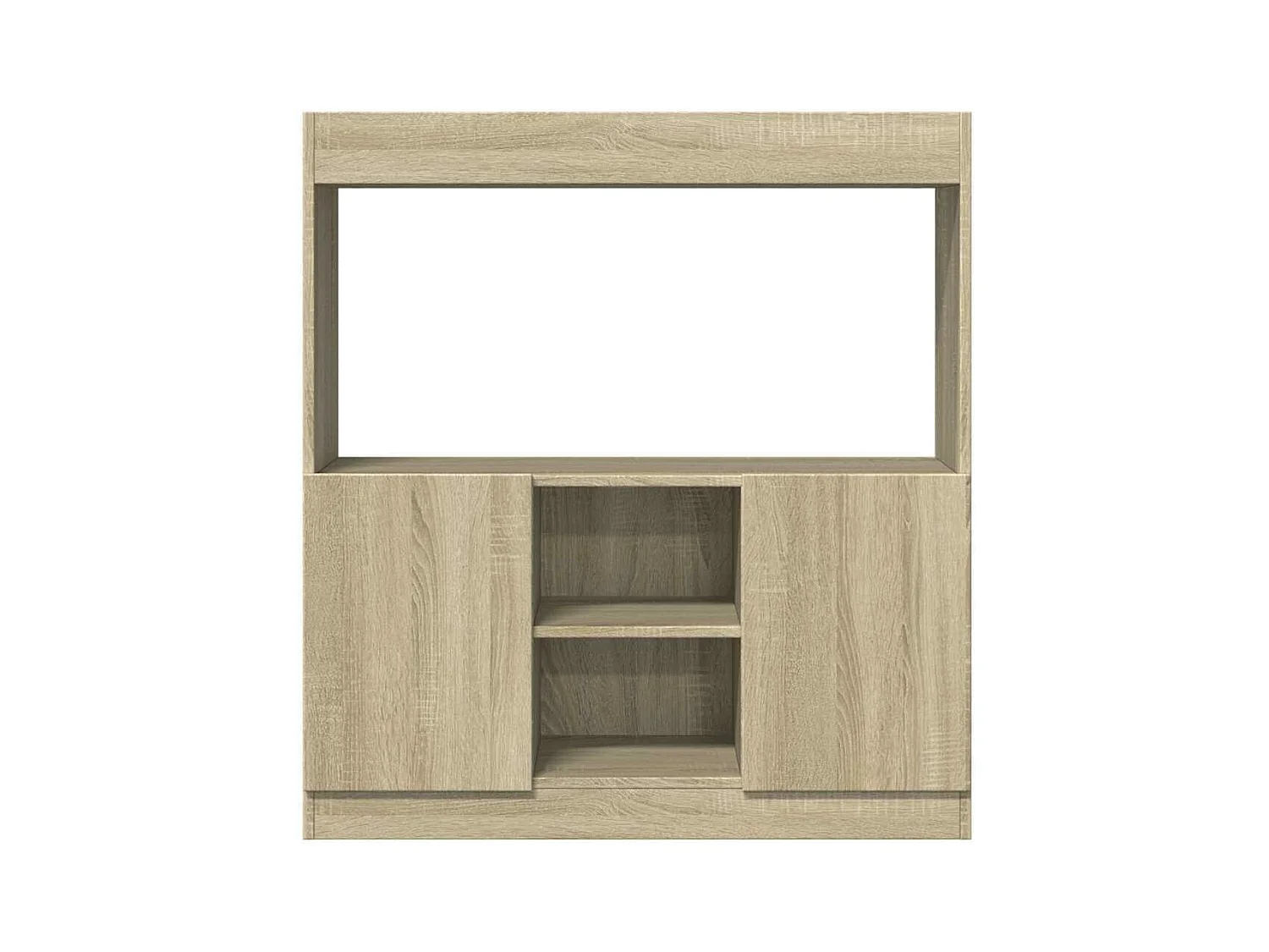 Buffet haut chêne sonoma 92x33x100 cm bois d'ingénierie