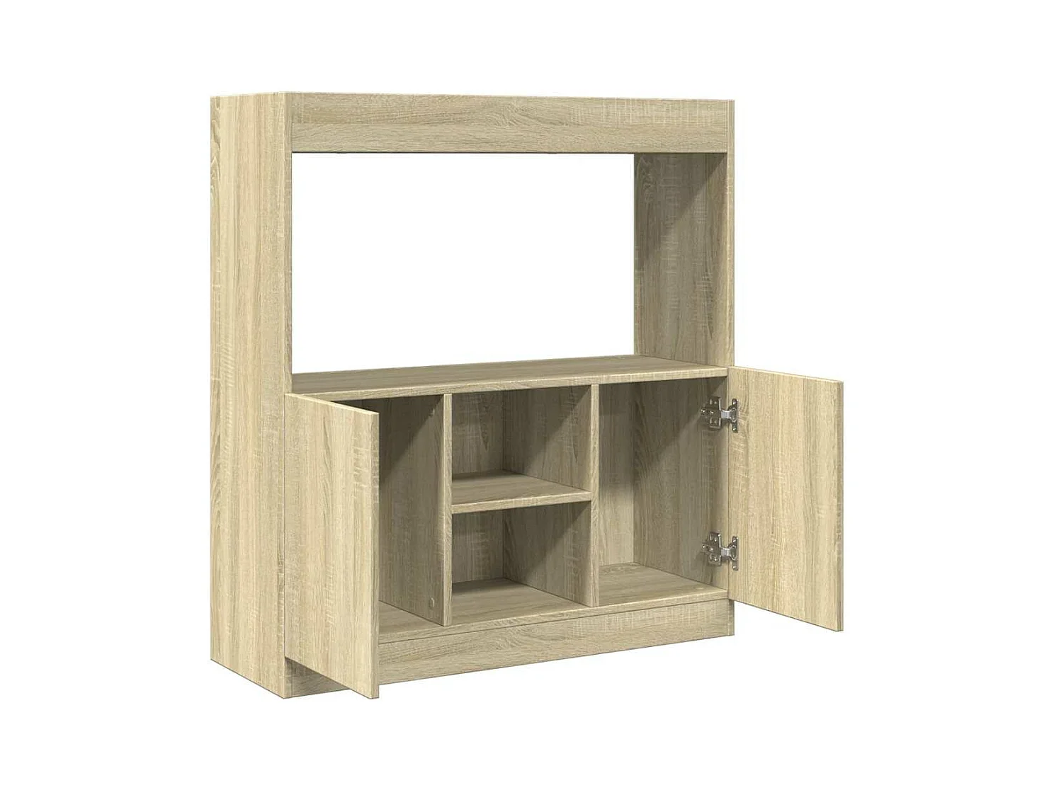 Buffet haut chêne sonoma 92x33x100 cm bois d'ingénierie