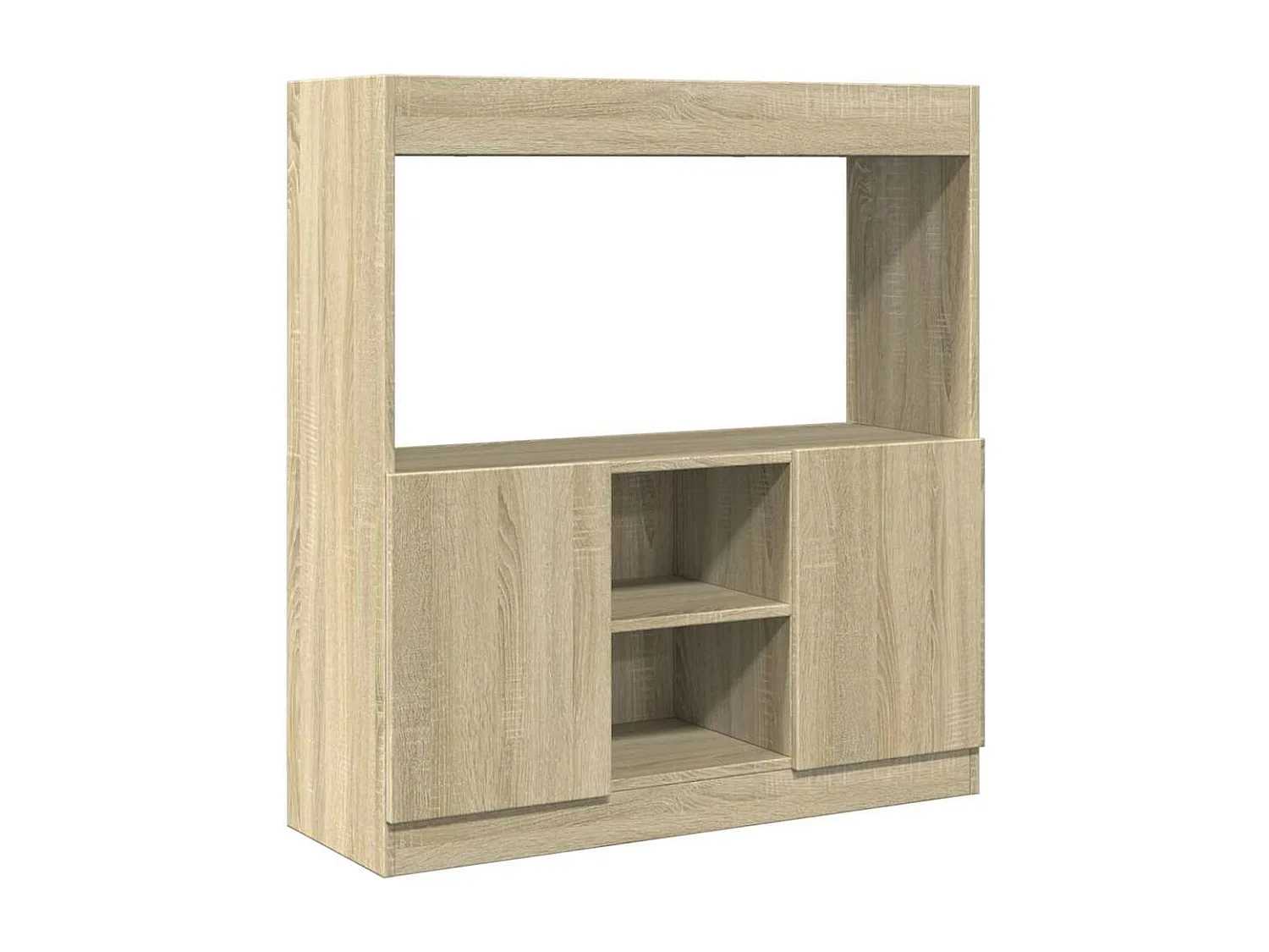 Credenza Rovere Sonoma 92x33x100 cm in Legno Multistrato