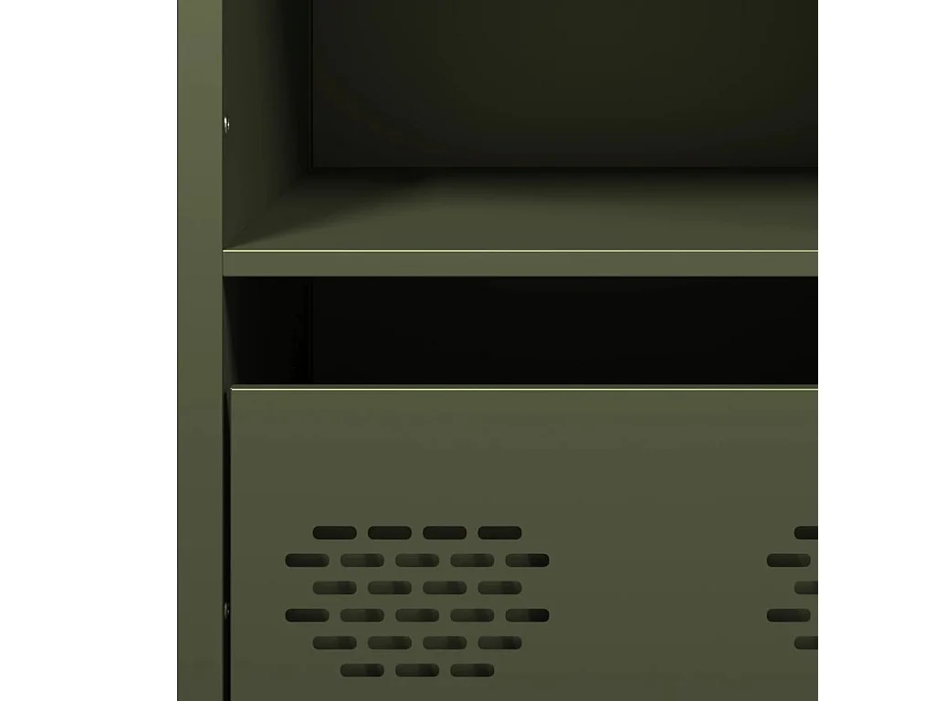 Móvel alto 101,5x39x103,5 cm aço verde azeitona