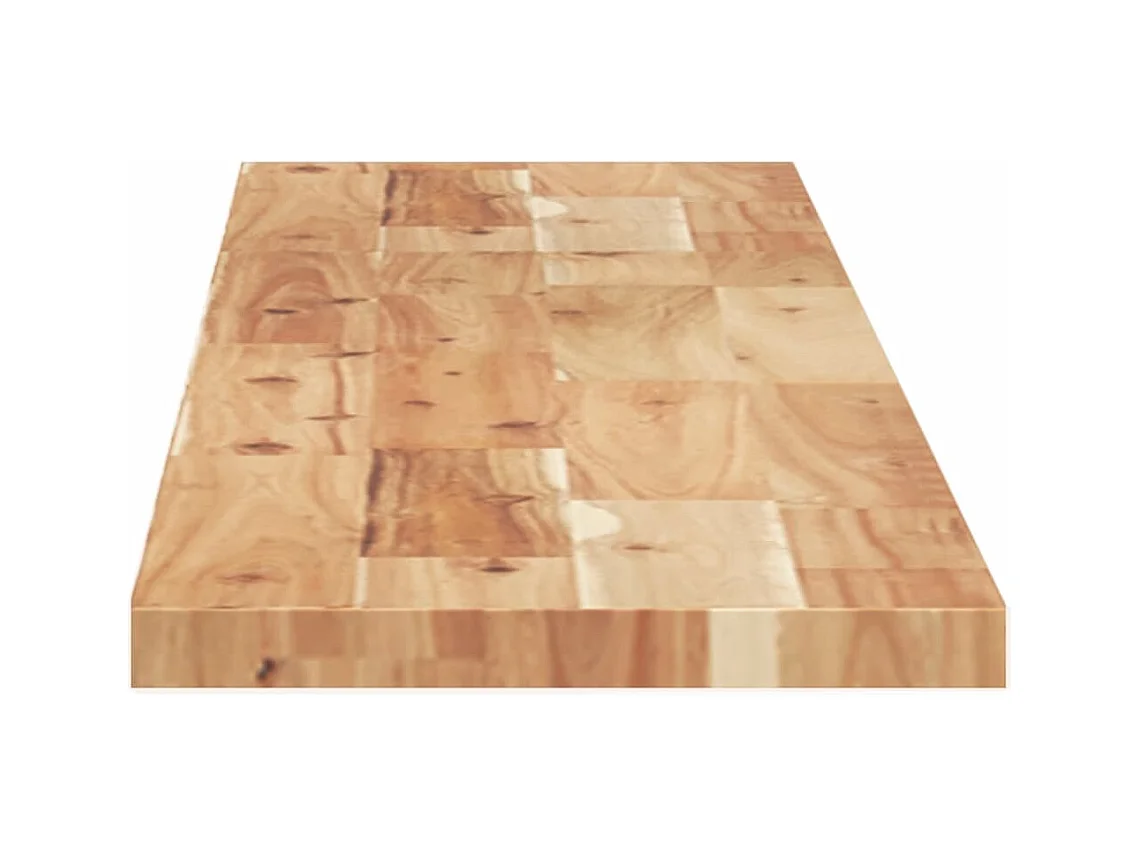 Étagères flottantes 4 pcs 120x20x2 cm acacia massif à l'huile