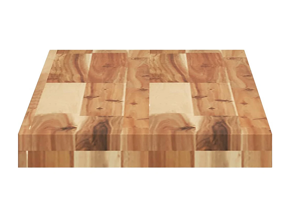 Étagères flottantes 2 pcs 80x30x4 cm acacia massif à l'huile