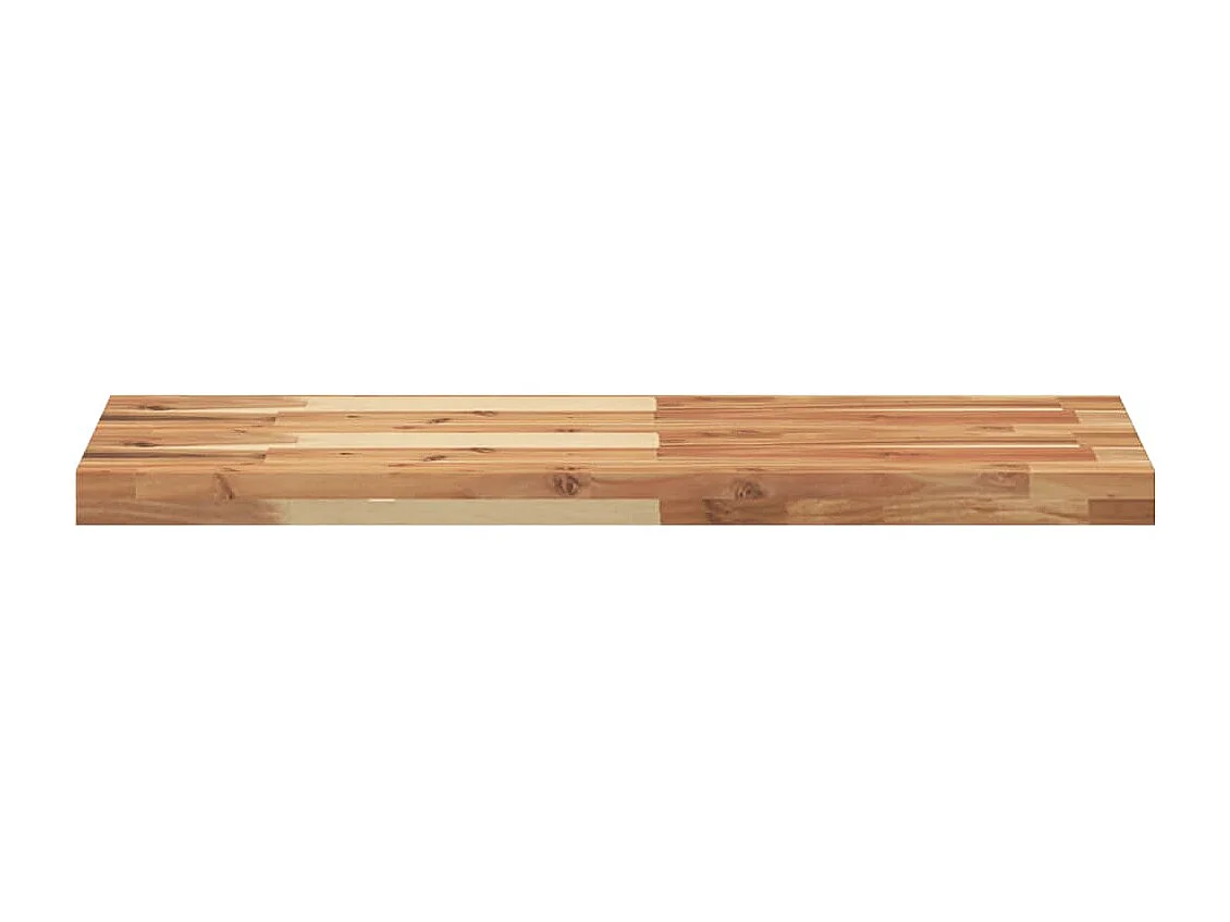 Étagères flottantes 2 pcs 80x30x4 cm acacia massif à l'huile