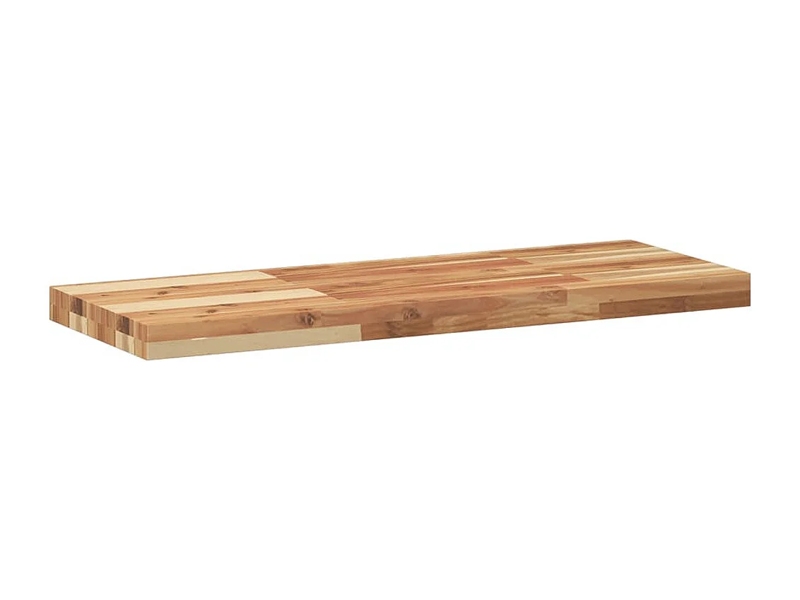 Étagères flottantes 2 pcs 80x30x4 cm acacia massif à l'huile