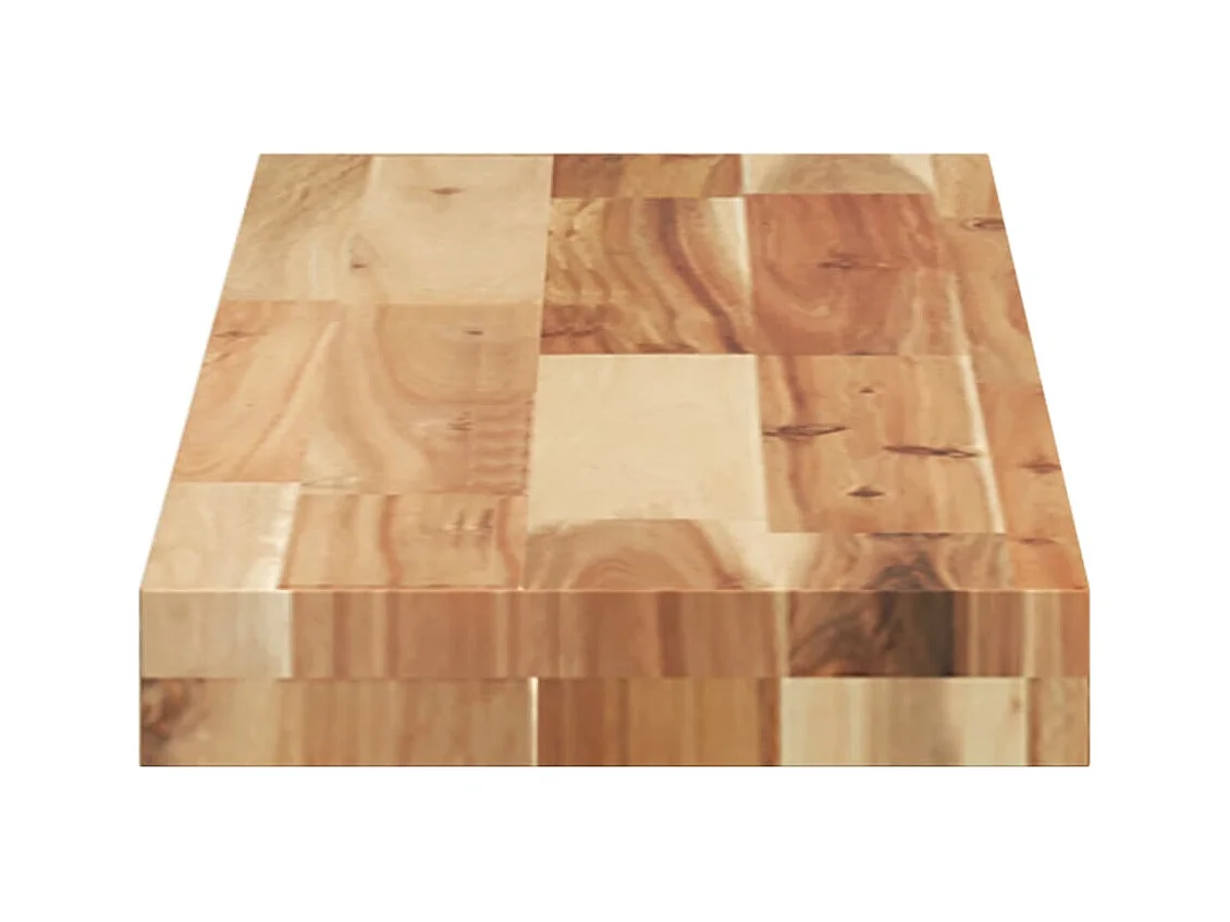 Étagères flottantes 2 pcs 100x20x4 cm acacia massif à l'huile