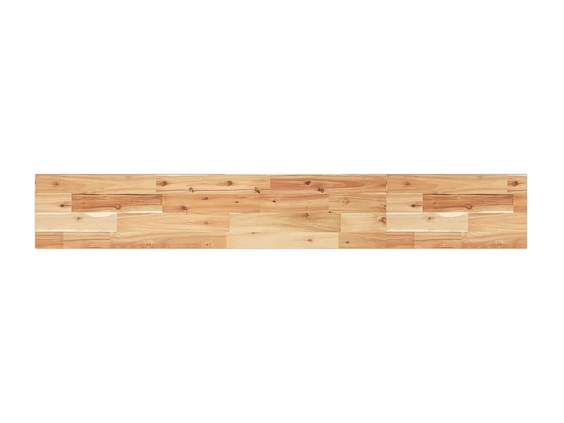 Estante flotante 4 uds madera acacia acabado aceite 160x20x2 cm