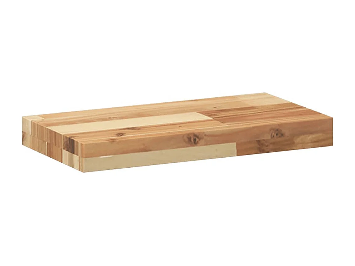 Wandschap zwevend olieafwerking 40x20x4 cm massief acaciahout