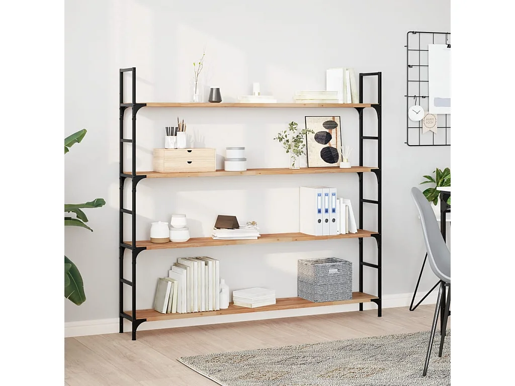 Prateleiras flutuantes 2 pcs acácia maciça c/ acabamento a óleo