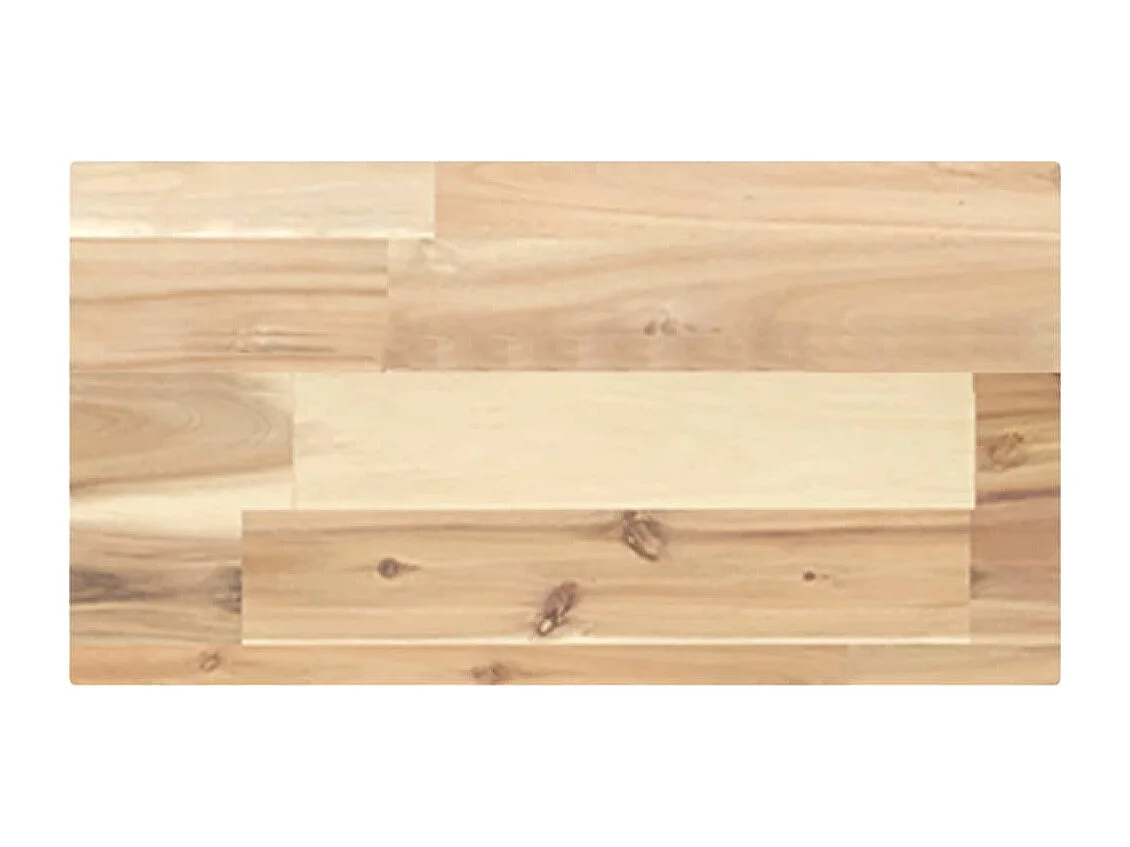 Wandschappen 2 st zwevend 40x20x4 cm onbehandeld acaciahout