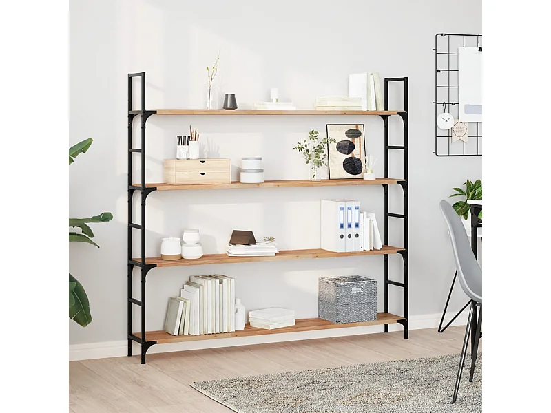 Wandschap zwevend olieafwerking 160x20x2 cm massief acaciahout