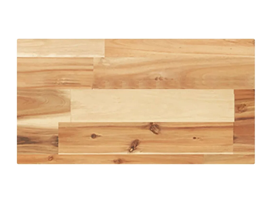 Estante flotante madera acacia maciza acabado aceite 60x20x4 cm