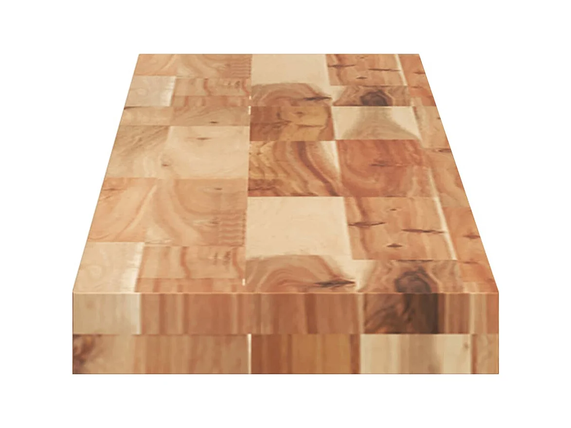 Schweberegale 3 Stk. 120x20x4 cm Massivholz Akazie Ölbehandelt