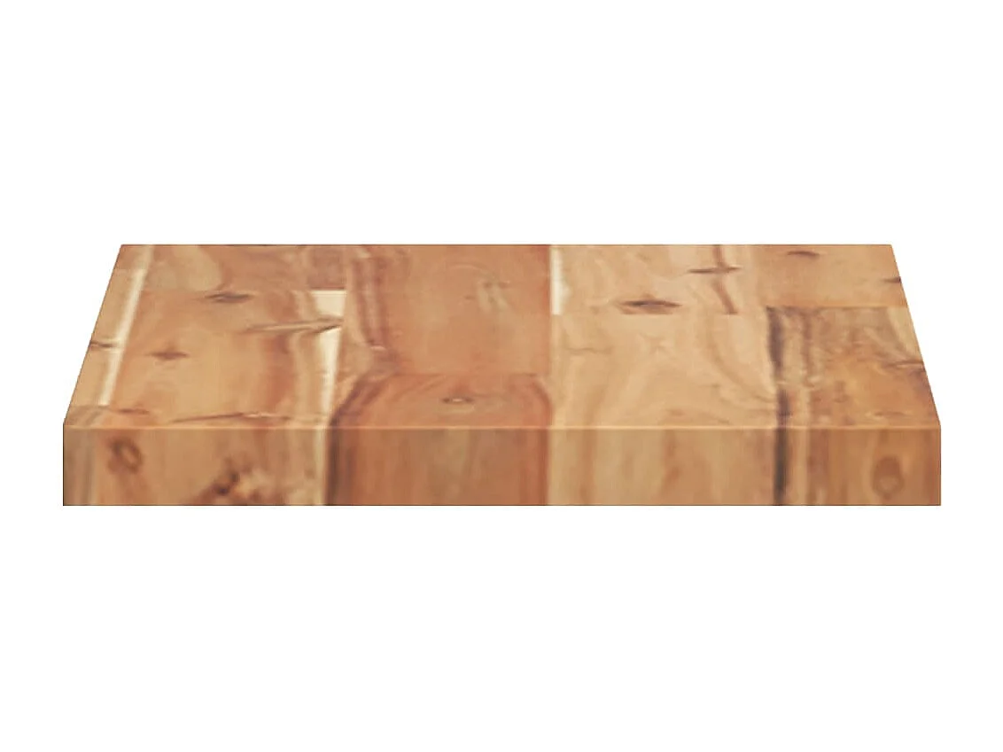 Estantes flotantes 4 uds madera acacia acabado aceite 60x20x2cm