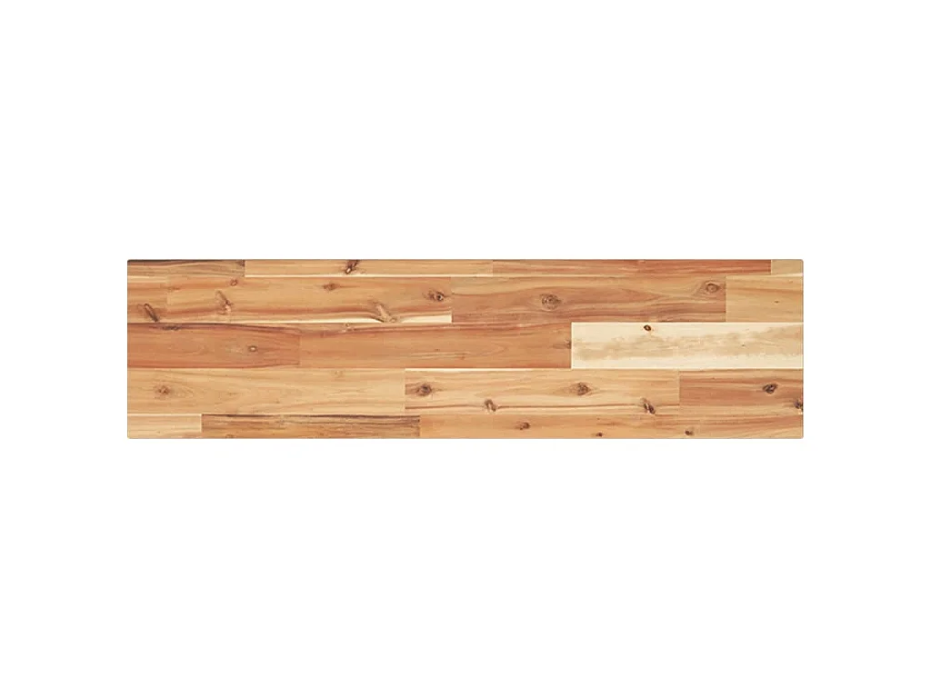 Étagères flottantes 3 pcs 100x20x2 cm acacia massif à l'huile